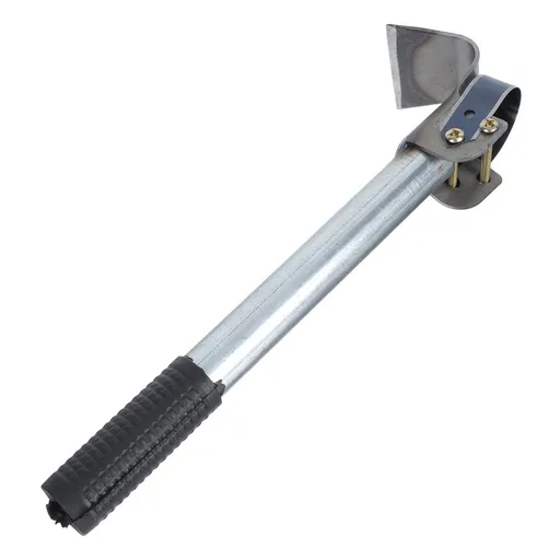 Steel Bark Scraper Plated Silver Tool for Gardening Use - ched Forged Non-Slip Handle 1Pc