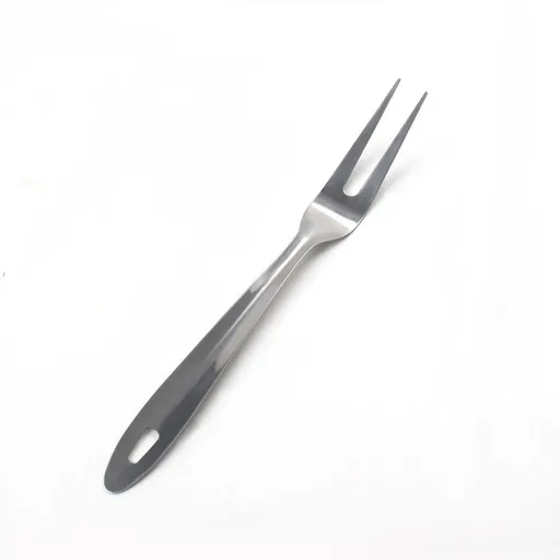 2 pcs Serving Fork, Two Tines Meat Fork, Stainless Steel Kitchen Tool with Mirror Polish, Dishwasher Safe, 9.44 Inch, Silver