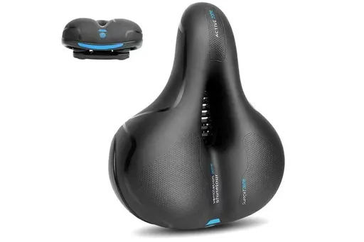 Air Cushion Shock Absorbing Mountain Bike Saddle Seat - Blue