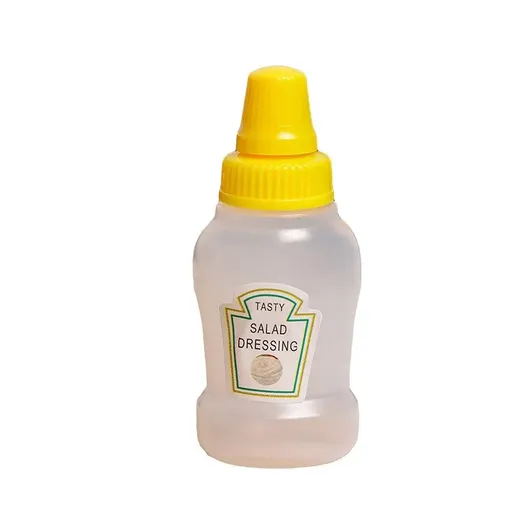 4pcs Mini Portable Sauce Box Condiment Dispensers for Picnic and Outdoor Use - Salad dressing