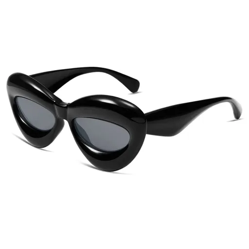 Inflated Fun Lip Shape Sunglasses for Festival Party The unique The thick frame of the candy color is strong and durable.