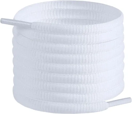 3 Pair Oval Shoe Laces,Shoelaces for Sneakers, Half Round 1/4" Athletic Shoelace for Sport/Running Shoes Boot Strings