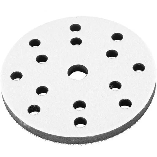 10 Pack Soft Sanding Pad, 15 Hole Soft Sponge Interface Pad, Diameter 150 mm