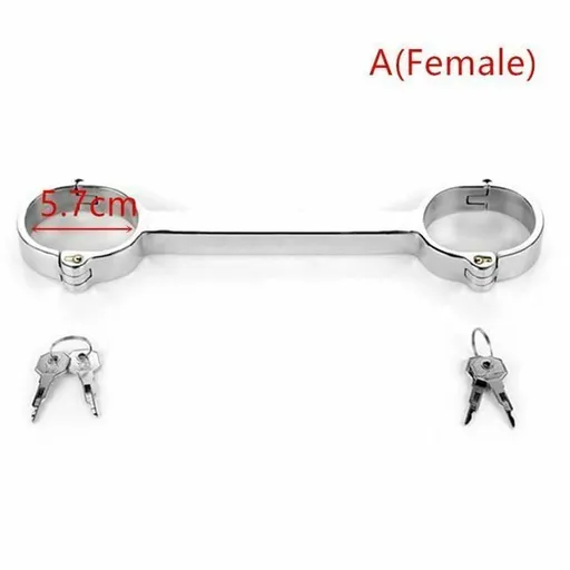 House Of Dasein Metal Spreader Bar Cuffs Collar Bondage Restraint Kits Slave Shackles Set Bdsm - Skin - A Female