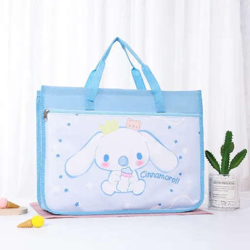 toolesia Nylon Art Bag A3 Sketch Board Storage Cube Blue Big Ear Dog 45 long * 11 wide * high 33.5CM
