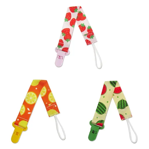 Food Clips , 3Pcs Baby Anti Lost Dummy Pacifier Clips Holder for Boys and Girls Toys Easily Attach to Clothing or Baby and Stay in Place with Adjustable Buckle. As shown