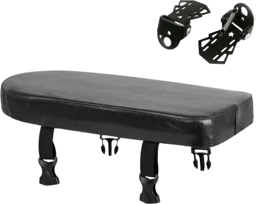 Rear Bicycle Seat - With Footrests - Rear Bicycle Seat - Luggage Carrier Cushion - Bicycle Seat Set - Rear Bicycle Seat - Bicycle Carrier Cushion - Universal - Black - Electric Bicycle/ Bicycles/Electric Scooter - Thickened - Soft