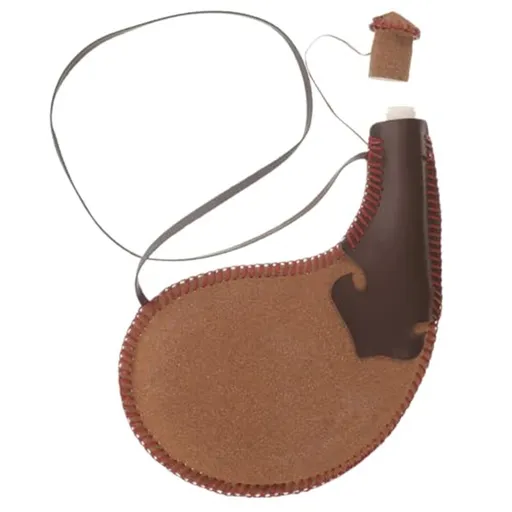 2 Sets Traditional Bag Ancient Spanish Leather Water Canteen Portable Flask with Shoulder Strap Vintage Large Pouch for Travel Camping Hiking Outdoor and Costume
