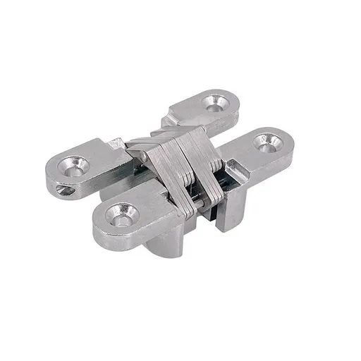 Zinc Alloy Hidden Hinge Invisible Folding Door Concealed Cross Hidden Hinges for Furniture Hardware Folding Door