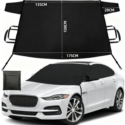 600D Snow Fropcs Windshield Cover 175x108cm windproof Fropcs Protection compatible with Cars SUVs