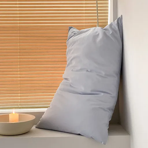 Light Blue 100% Cotton Pillowcase Set - Envelope Closure(without pillow core)