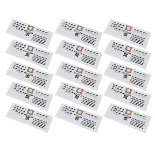 15PCS Filter Bags for 5 to 8 Gallon Vacuum Cleaner Disposable Vacuum Dust Collection Filter Bag Replacement Part for Type E 90661 9066100