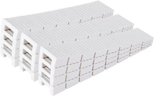 12 Pack White Multi Purpose Furniture Plastic Shims for Leveling Extreme Weight Capacity Wedges Easy to Snap Cut-to-fit Size Leveler for Toilet Shims, Doors, Windows, Sheds, Table