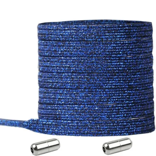 No Tie Locked Elastic Shoelace Shoe Lace Lazy Laces Sneakers Sports - NO.22 Silver Grey