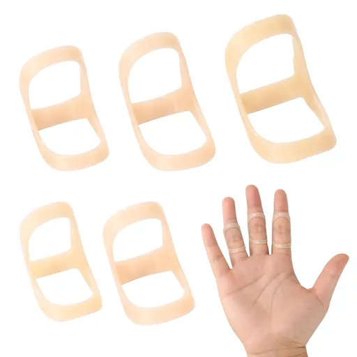 Oval Finger Splints, 5PCS Oval Trigger Finger Splint for Trigger/Arthritis/Straightening, Trigger Finger Brace-Size 6,7,8,9,10