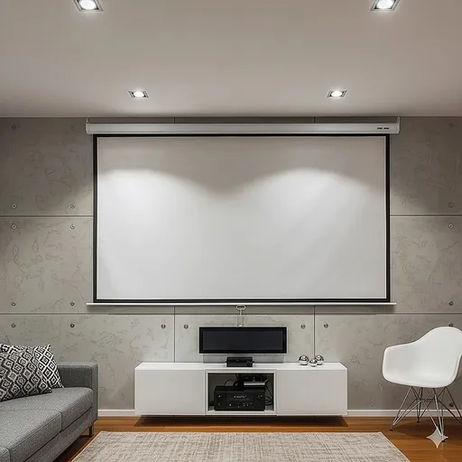 100 Inch 16:9 Manual Pull Down Outdoor Projector Projection Screen Theater Movie