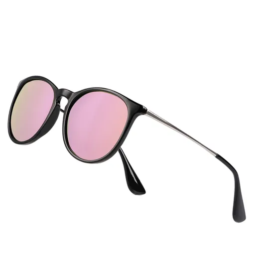 Vintage Round Polarized Sunglasses for Women Men Classic Retro Trendy Designer Style Sun Glasses UV400 Protection