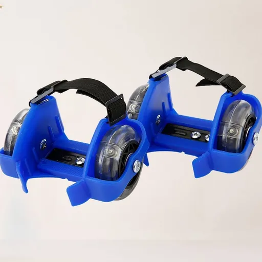 1 Pair Adjustable Heel Wheel Skates with Material, Stylish Roller Skate Accessories for Adults and Teens