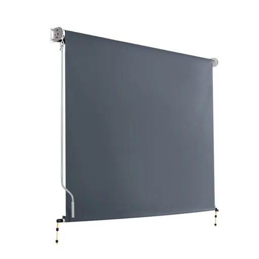 Instahut 2.4X2.5M Outdoor Blinds Awning Roll Down Canopy Retractable Outdoor Blinds Window Shade Grey