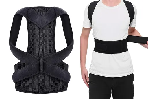 Adjustable Posture Corrector Full Back Shoulder Support Brace for Adults - XXL