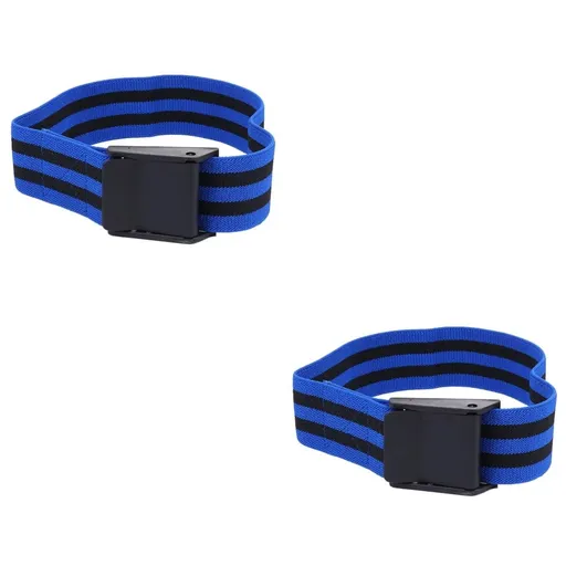 2PCS Booty Bands for Working Out, Adjustable Velcro Occlusion Resistance Bands BFR Training Bands for Glutes & Hip Building