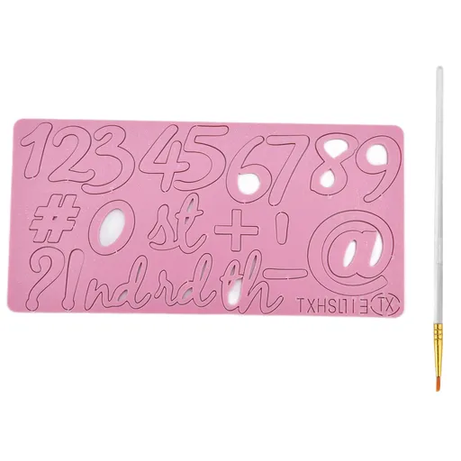 Digital Cartoon Mould Acrylic Cake Mould 17.9x8.8cm for Cake Decoration and Crafts