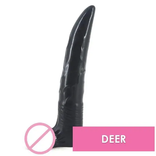 House Of Dasein Monster Werewolf Dildo Dong Fantasy Black Deer Large - Black - Deer Dildo F27