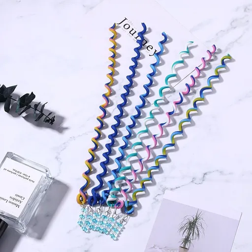 18 Colors Hair Braid Clips for Spiral Hair Jewelry for Braids Accessories, Hair Braiding Tool for Girls Birthday (Multicolor)