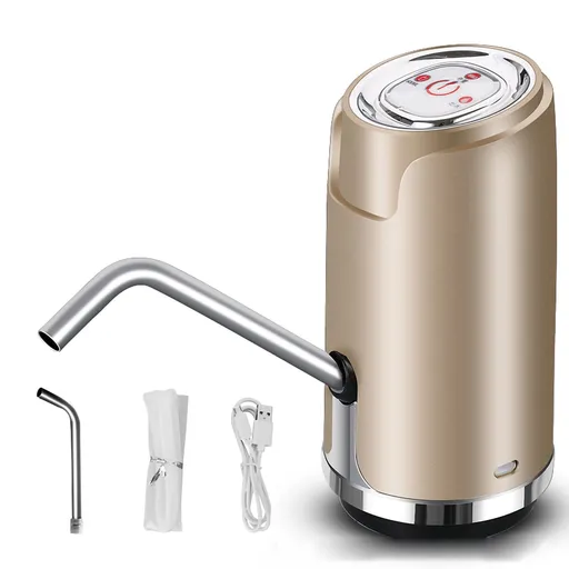 Water Dispenser ABS Electric USB Intelligent Quantitative Spray Lacquer Drink Pump for Outdoor Golden