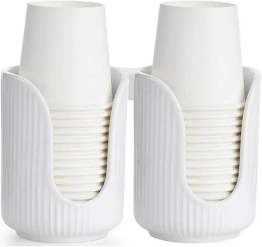 Ceramic countertop cup holder - Bathroom cup holder - Small countertop accessory - For sinks, bathrooms, kitchens and dining rooms