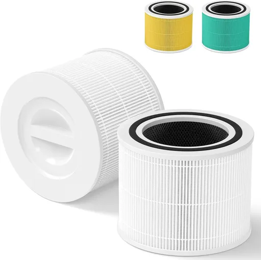 Core 300 Replacement ilter or LEVOIT Core 300, Core 300-P, Core 300S Vortex Air Air Puriier, 3-in-1 H13 Grade True HEPA ilter Replacement 2 Pack, Compare Part No. Core 300-R (White)