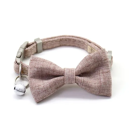 Zichen Dog Collar Polyester Cotton Bow 1.0 Coffee 1.0 Cotton Bow Single Item