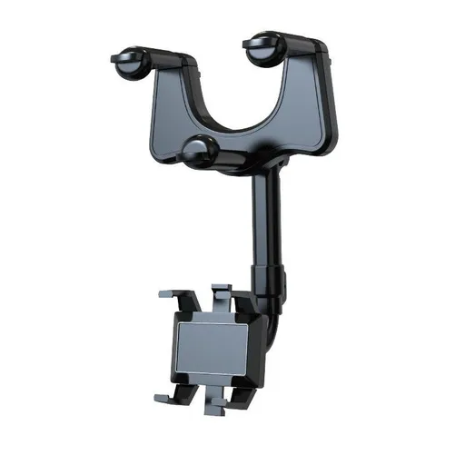 Car Rearview Mirror Phone Holder SPRING K99 Snap-on K99 rearview mirror bracket lengthened [black]]