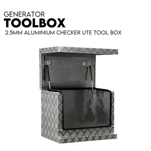 Aluminium Toolbox Ute Generator Trailer Truck Canopy Camper Tool Box 620x400x500mm