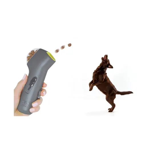 Pet therapy launcher, dog food catapult, dog food, puppy snacks shooter, feeder, pet training dispenser, toy dog interactive toy
