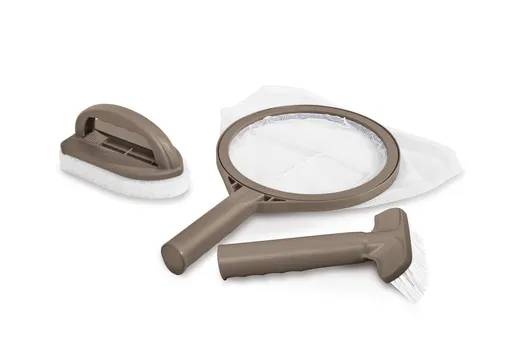 Spa Maintenance Kit for Intex PureSpa Models with Curved Brush Mesh Skimmer Net Scrubber Pad