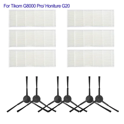 Main Roller Brush For Tikom G8000 Pro/Honiture G20 Vacuum Cleaner Accessories Roller Side Brush Filter Mop Cloths Sweeper Part C