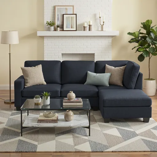 Artiss Modular Sofa Chaise Set 4-seater Dark Grey