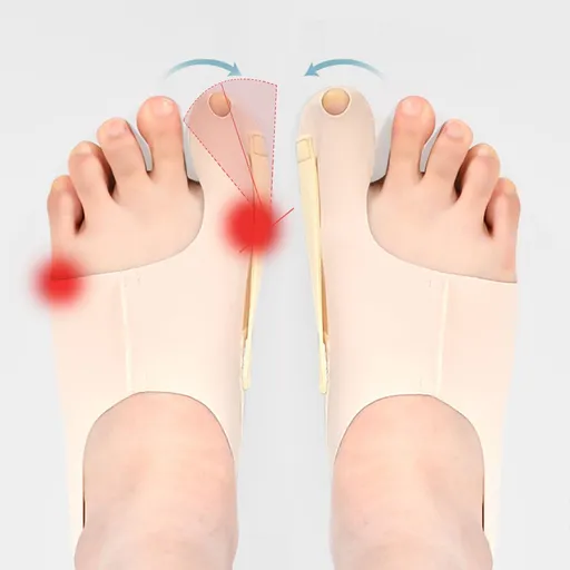 Corrector for Women&Men 2pc, Upgraded Non-Slip Toe Separator, Relief for Day/Night Support,Splint Sleeve (M)