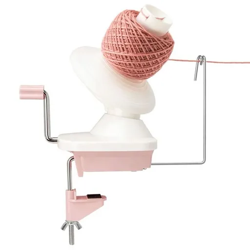 Yarn Ball Winder Manual Effortless Yarn Spinner Portable Yarn Ball Roller Spinner for Crocheting Knitting Tool,1 * Yarn Ball Winder,Pink