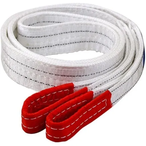 Industrial Lifting Sling 2t X White, Wear Flat, Cargo Resistant, Lifting Sling for Trailer, 1m