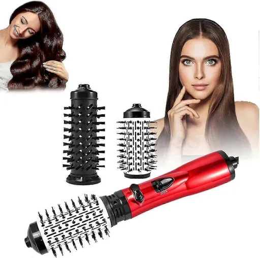 3-in-1 Rotating Hot Air Styler Hair Dryer with Brush