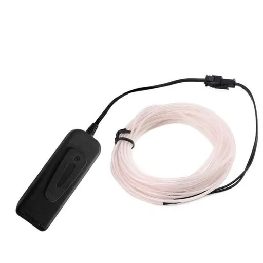 House Of Dasein El Wire Glowing Neon Diy Decorations Dance Party Costumes 1M / 3M 5M - White - 1M