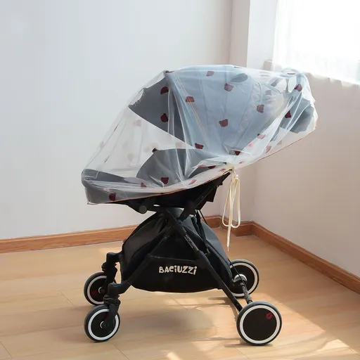 Mosquito Net for Stroller, Reliable Baby Stroller Mosquito Net Baby Stroller Full Cover Mosquito Net Print Stroller Mosquito