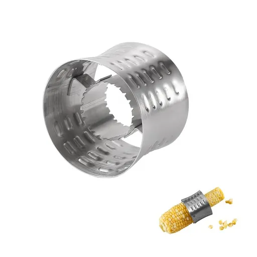 Corn Stripping Tool, Stainless Steel Corn Stripper Kernel Cutter with Grip, Easy to Remove Kernels from Fresh Corn