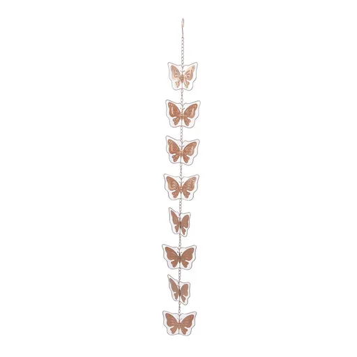 Metal Butterflies Rain Chain Decorative Water Diverter Functional Rain Chimes for Downspouts Garden Gutter 4.26ft Length