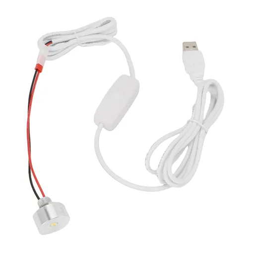 Small LED Spotlight Stepless Dimming 5V USB Powered Spotlight for Showcase Jewelry Cabinet