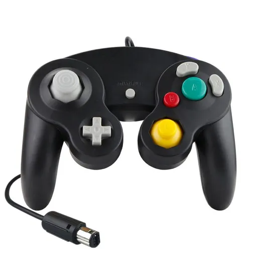 Wired Game Controller for NGC Console - Classic Design,Compatible with GameCube,Vibration Feature - Black