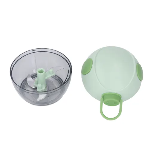 Manual Garlic Chopper Multifunctional Mini Hand Pull String Garlic Mincer Food Processor for Home Green
