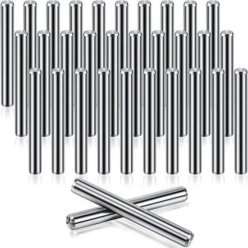 Stainless Steel Shelf Pins 32-Piece Set, 5mm x 40mm Dowel Pins for Shelves